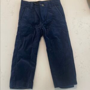 Kids Navy Blue velvet Pants